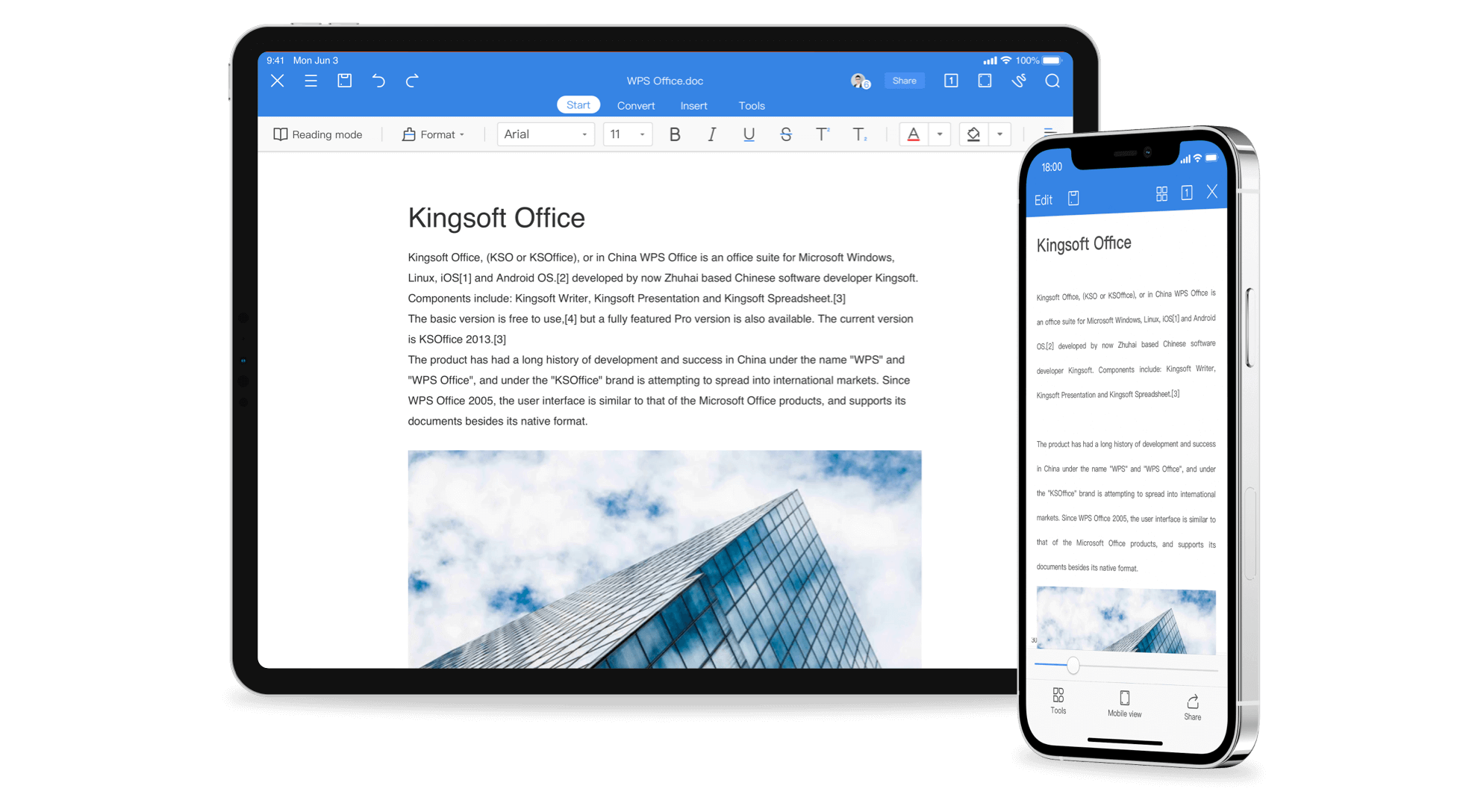 Kostenlose All-in-One-Office Suite für iOS/ipadOS